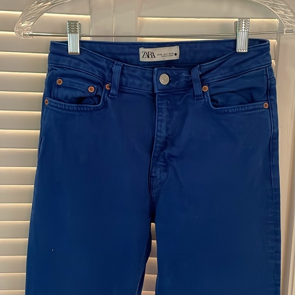 Zara blue denim bell bottoms - Picture 3 of 6